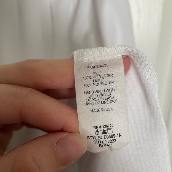 Francesca's Collections White Ruffle Mini Dress - Picture 3 of 9